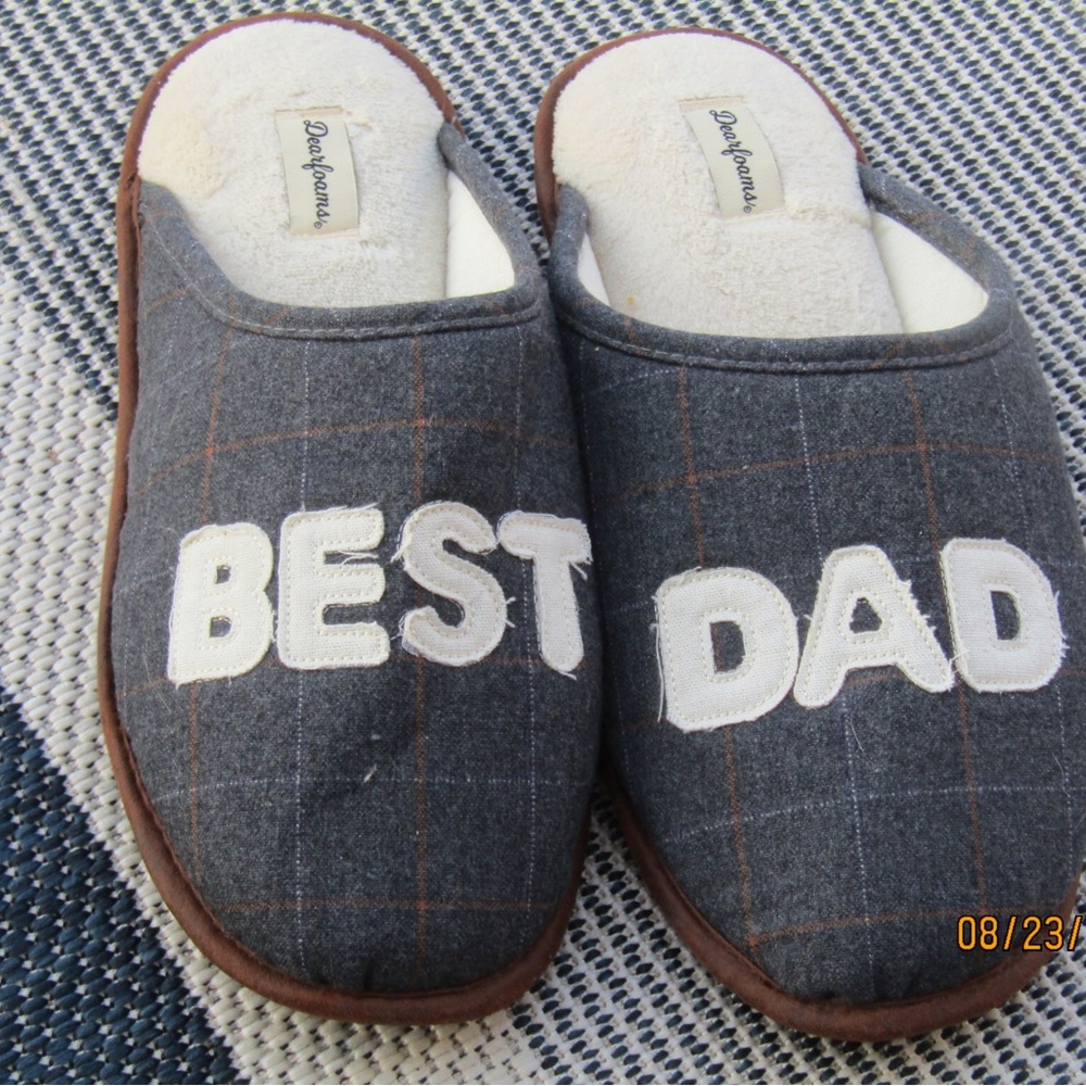 Mens Best Dad  slippers